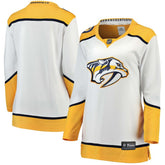 Nashville Predators Fanatics Women's Away Breakaway Jersey - White Jerseys
