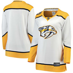 Nashville Predators Fanatics Women's Away Breakaway Jersey - White Jerseys