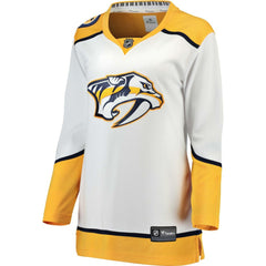 Nashville Predators Fanatics Women's Away Breakaway Jersey - White Jerseys