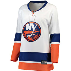 New York Islanders Fanatics Women's Away Breakaway Jersey - White Jerseys