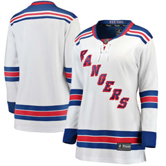 New York Rangers Fanatics Women's Away Breakaway Jersey - White Jerseys