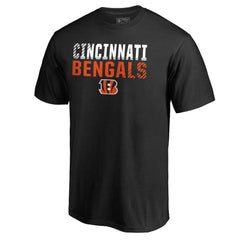 Cincinnati Bengals Iconic Collection Fade Out T-Shirt - Black cheap