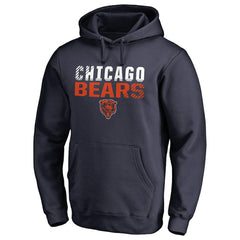 Chicago Bears Iconic Collection Fade Out Pullover Hoodie - Navy online