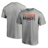 Denver Broncos Iconic Collection Fade Out T-Shirt - Ash on sale