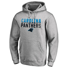 Carolina Panthers Iconic Collection Fade Out Pullover Hoodie - Ash sale