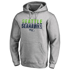 Seattle Seahawks Iconic Collection Fade Out Pullover Hoodie - Ash on sale