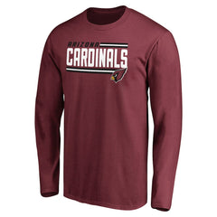 Arizona Cardinals Iconic Collection On Side Stripe Long Sleeve T-Shirt - Cardinal for sale