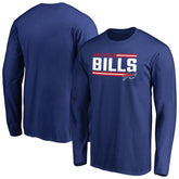 Buffalo Bills Iconic Collection On Side Stripe Long Sleeve T-Shirt - Royal outlet