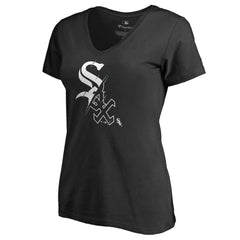 Chicago White Sox Women's X-Ray V-Neck T-Shirt Black