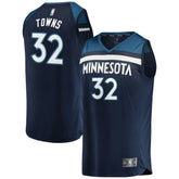Karl-Anthony Towns Minnesota Timberwolves Fast Break Replica Player Jersey Navy - Icon Edition on sale