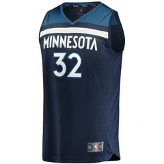 Karl-Anthony Towns Minnesota Timberwolves Fast Break Replica Player Jersey Navy - Icon Edition on sale