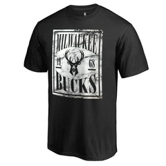 Milwaukee Bucks Black Court Vision T-Shirt shop