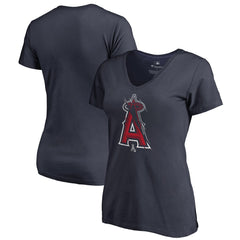 Los Angeles Angels Women's X-Ray V-Neck T-Shirt Navy