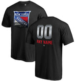 New York Rangers Personalized Midnight Mascot T-Shirt - Black T-shirts