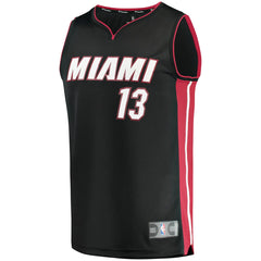 Bam Adebayo Miami Heat Fast Break Replica Player Jersey - Icon Edition - Black outlet