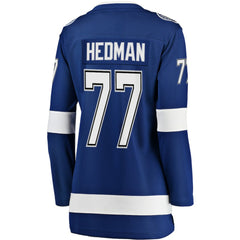 Victor Hedman Tampa Bay Lightning Fanatics Women's Home Breakaway Jersey - Blue Jerseys