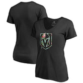Vegas Golden Knights Women's Lovely V-Neck T-Shirt - Black T-shirts