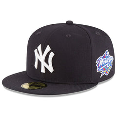 New York Yankees 1998 World Series Wool 59FIFTY Fitted Hat Navy