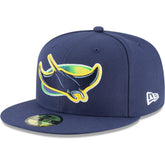 Tampa Bay Rays Alternate Authentic Collection On-Field 59FIFTY Fitted Hat Navy