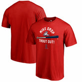 Mike Trout Los Angeles Angels Hometown Mike Drop T-Shirt Red