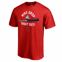 Mike Trout Los Angeles Angels Hometown Mike Drop T-Shirt Red