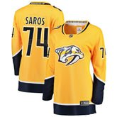 Juuse Saros Nashville Predators Fanatics Women's Breakaway Player Jersey - Gold Jerseys