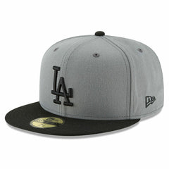 Los Angeles Dodgers Two-Tone 59FIFTY Fitted Hat Gray/Black