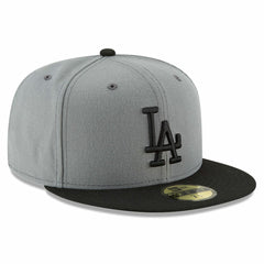 Los Angeles Dodgers Two-Tone 59FIFTY Fitted Hat Gray/Black
