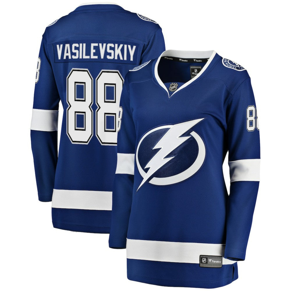Andrei Vasilevskiy Tampa Bay Lightning Fanatics Women's Breakaway Player Jersey - Blue Jerseys
