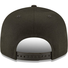 Cincinnati Reds Black on Black 9FIFTY Team Snapback Adjustable Hat Black