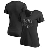 Chicago White Sox Women's Graceful V-Neck T-Shirt Black