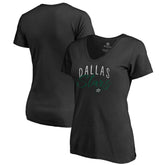 Dallas Stars Women's Graceful V-Neck T-Shirt - Black T-shirts