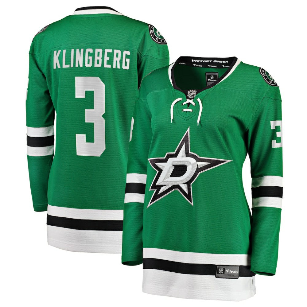 John Klingberg Dallas Stars Fanatics Women's Breakaway Player Jersey - Kelly Green Jerseys