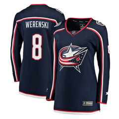 Zach Werenski Columbus Blue Jackets Fanatics Women's Breakaway Jersey - Navy Jerseys