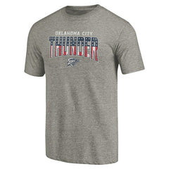Oklahoma City Thunder Freedom Tri-Blend T-Shirt - Gray sale