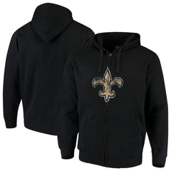 New Orleans Saints G-III Sports by Carl Banks Primary Logo Full-Zip Hoodie - Black online