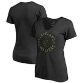 Cleveland Cavaliers Women's Liberty V-Neck T-Shirt sale - Black online