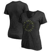 San Antonio Spurs Women's Liberty V-Neck T-Shirt - Black cheap