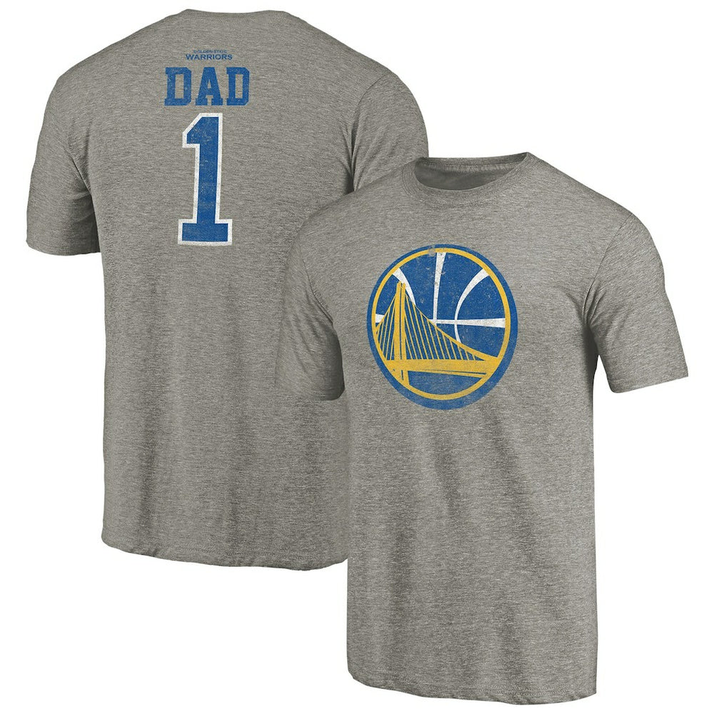 Golden State Warriors Greatest Dad Tri-Blend T-Shirt sale - Gray online