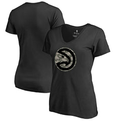 Atlanta Hawks Women's Cloak Camo V-Neck T-Shirt - Black online