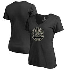 Golden State Warriors Women's Cloak Camo V-Neck T-Shirt sale - Black cheap
