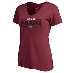 Miami Heat Women's We Are Iconic Collection V-Neck T-Shirt - Red on sale