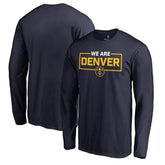 Denver Nuggets We Are Iconic Collection Long Sleeve T-Shirt sale - Navy on sale