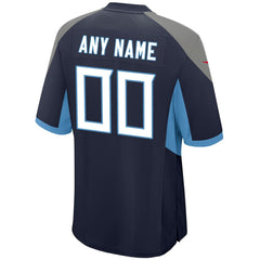 Tennessee Titans Youth Custom Game Jersey - Navy discount