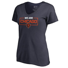 Chicago Bears Women's We Are Icon V-Neck T-Shirt - Navy online