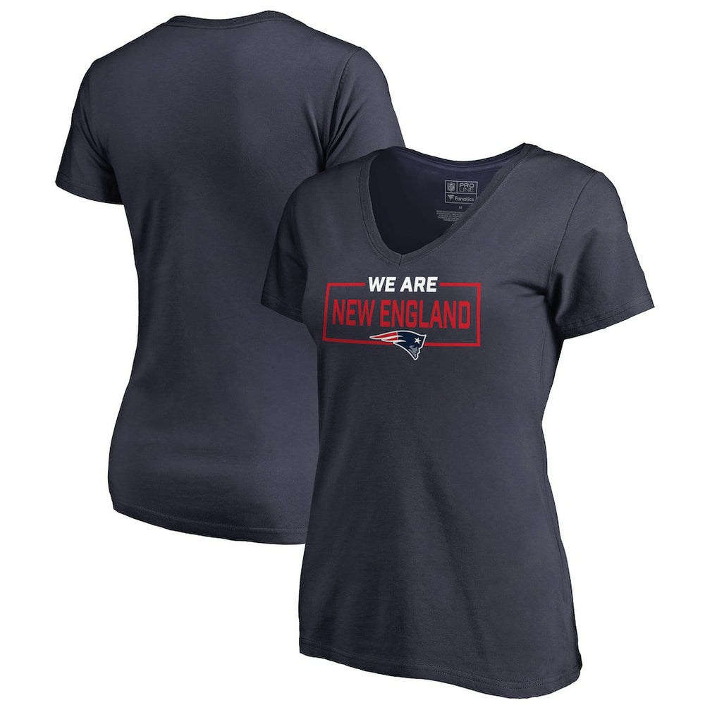 New England Patriots Women's We Are Icon V-Neck T-Shirt - Navy online