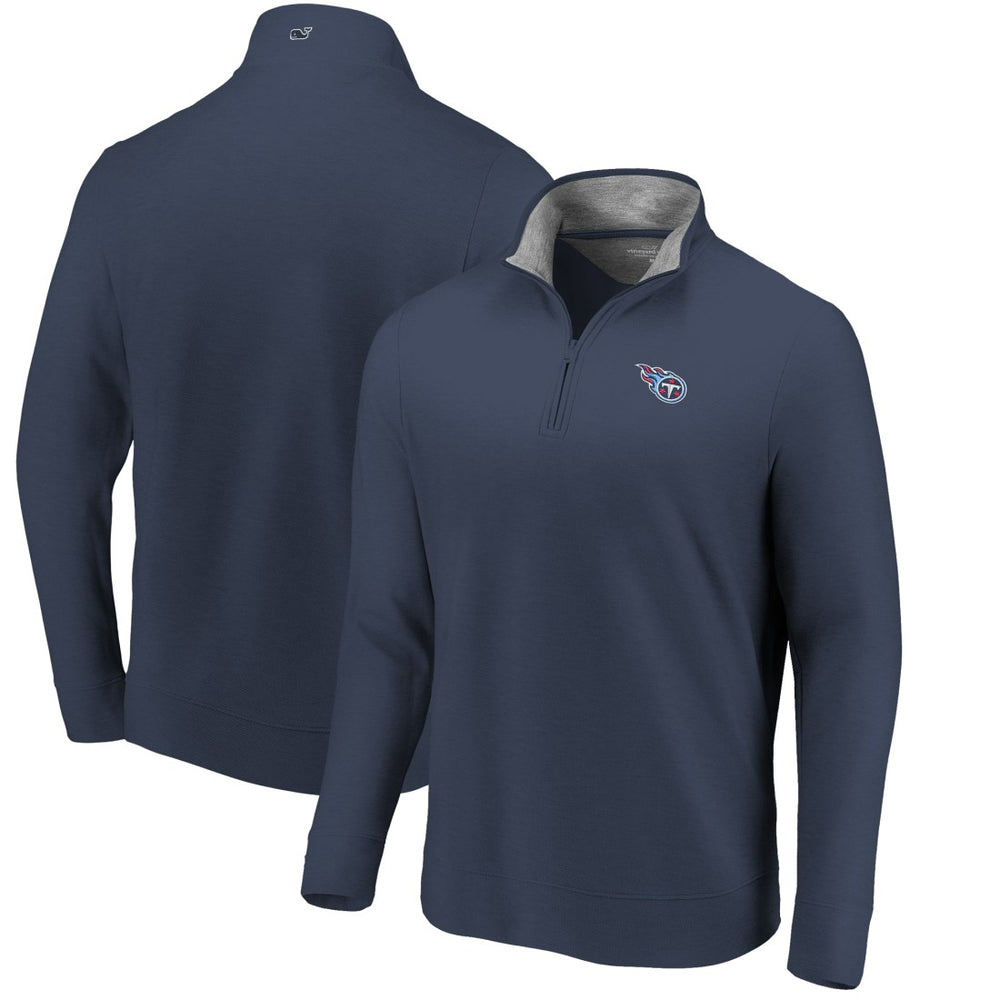 Tennessee Titans Vineyard Vines Saltwater Quarter-Zip Jacket - Navy for sale