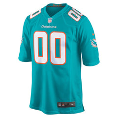 Miami Dolphins Youth Custom Game Jersey - Aqua for sale