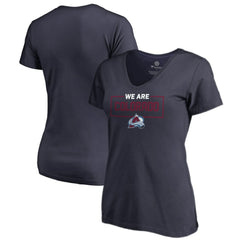 Colorado Avalanche Women's Iconic Collection V-Neck T-Shirt - Navy T-shirts