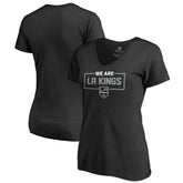 Los Angeles Kings Women's Iconic Collection V-Neck T-Shirt - Black T-shirts